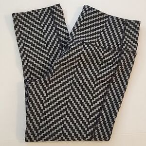 Nike Dri-Fit Athletic Leggings Women's Black/Gray Workout Stretch Size Small